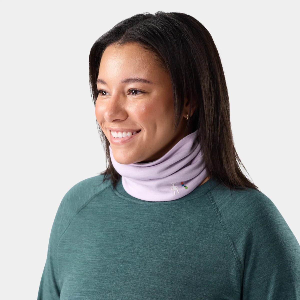 Smartwool Unisex Thermal Merino Reversible Neck Gaiter-Icy Lavender Sky