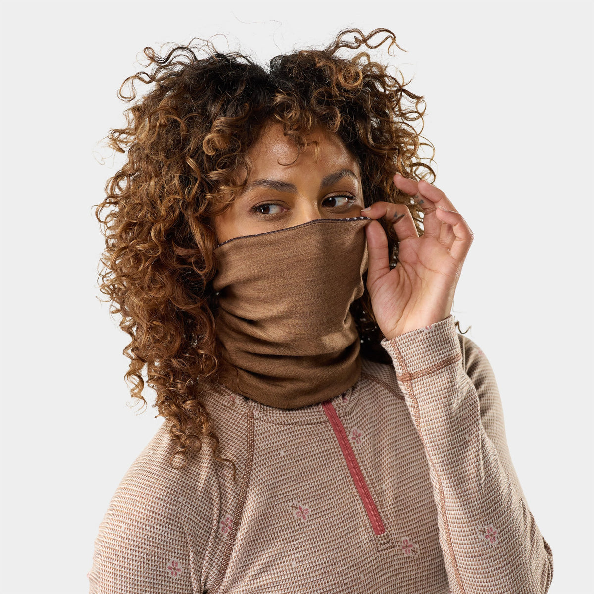 Smartwool Unisex Thermal Merino Reversible Neck Gaiter - R35_Mocha Fair Isle Fun