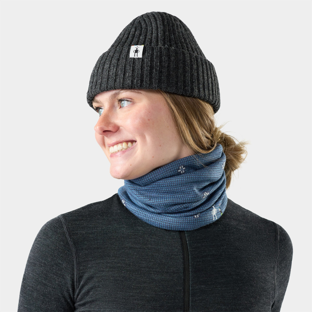 Smartwool Unisex Thermal Merino Reversible Neck Gaiter - R44_Nightfall Mini Meadow