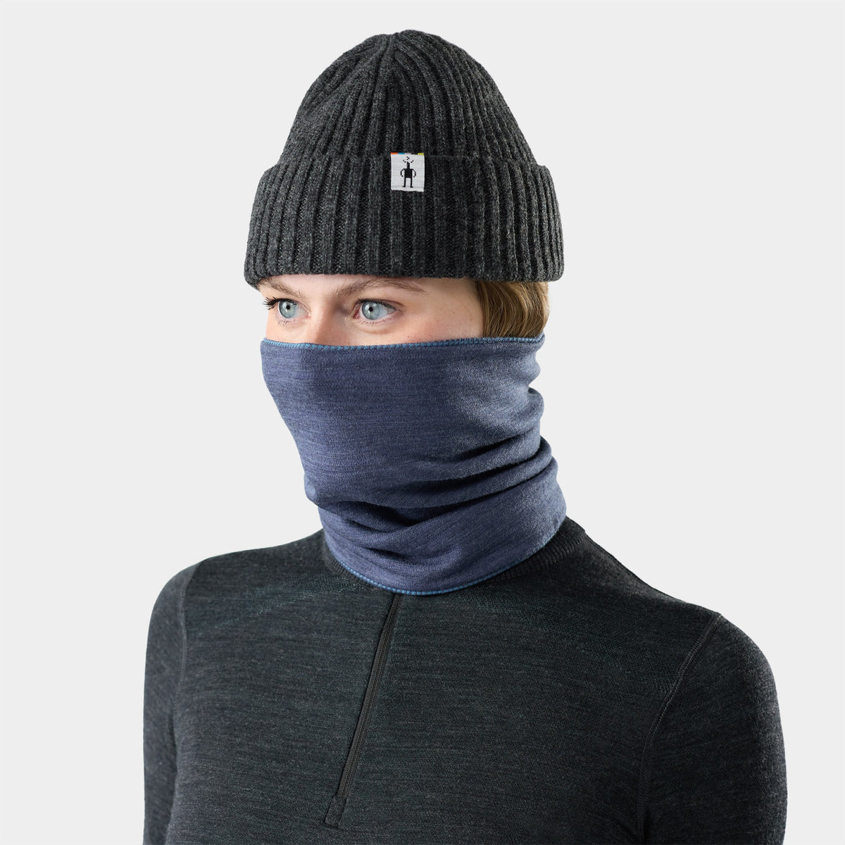 Smartwool Unisex Thermal Merino Reversible Neck Gaiter - R44_Nightfall Mini Meadow