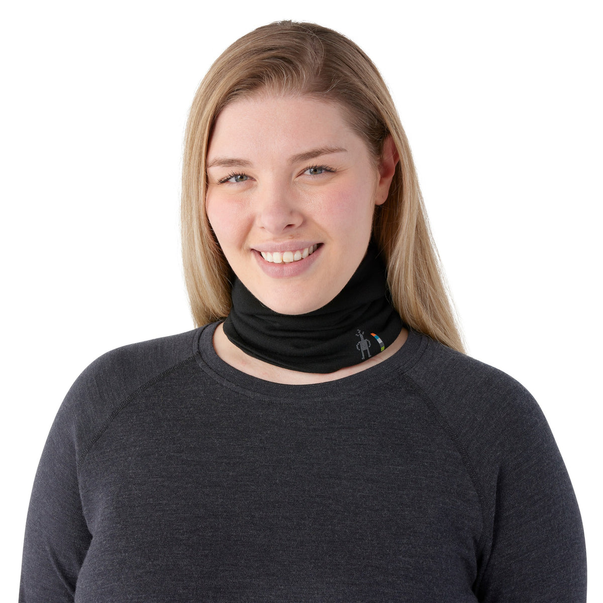 Smartwool Unisex Thermal Merino Reversible Neck Gaiter - 001_Black-Black