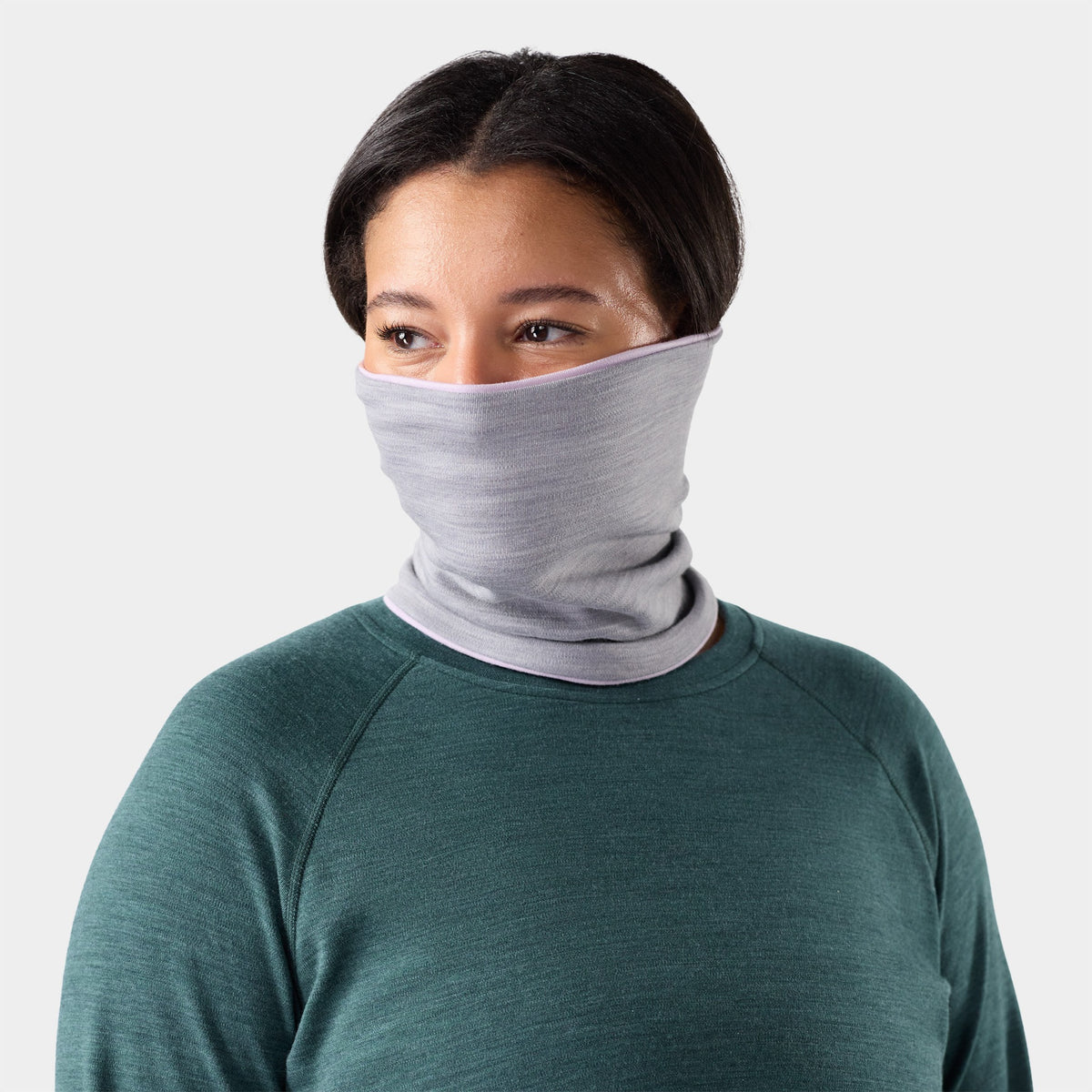 Smartwool Unisex Thermal Merino Reversible Neck Gaiter - R10_Icy Lavender Sky