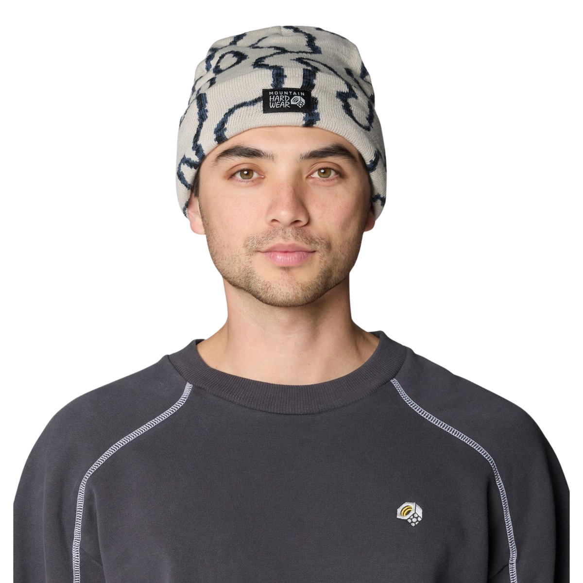 Mountain Hardwear Unisex Town Square Jacquard Beanie-Oyster Shell 