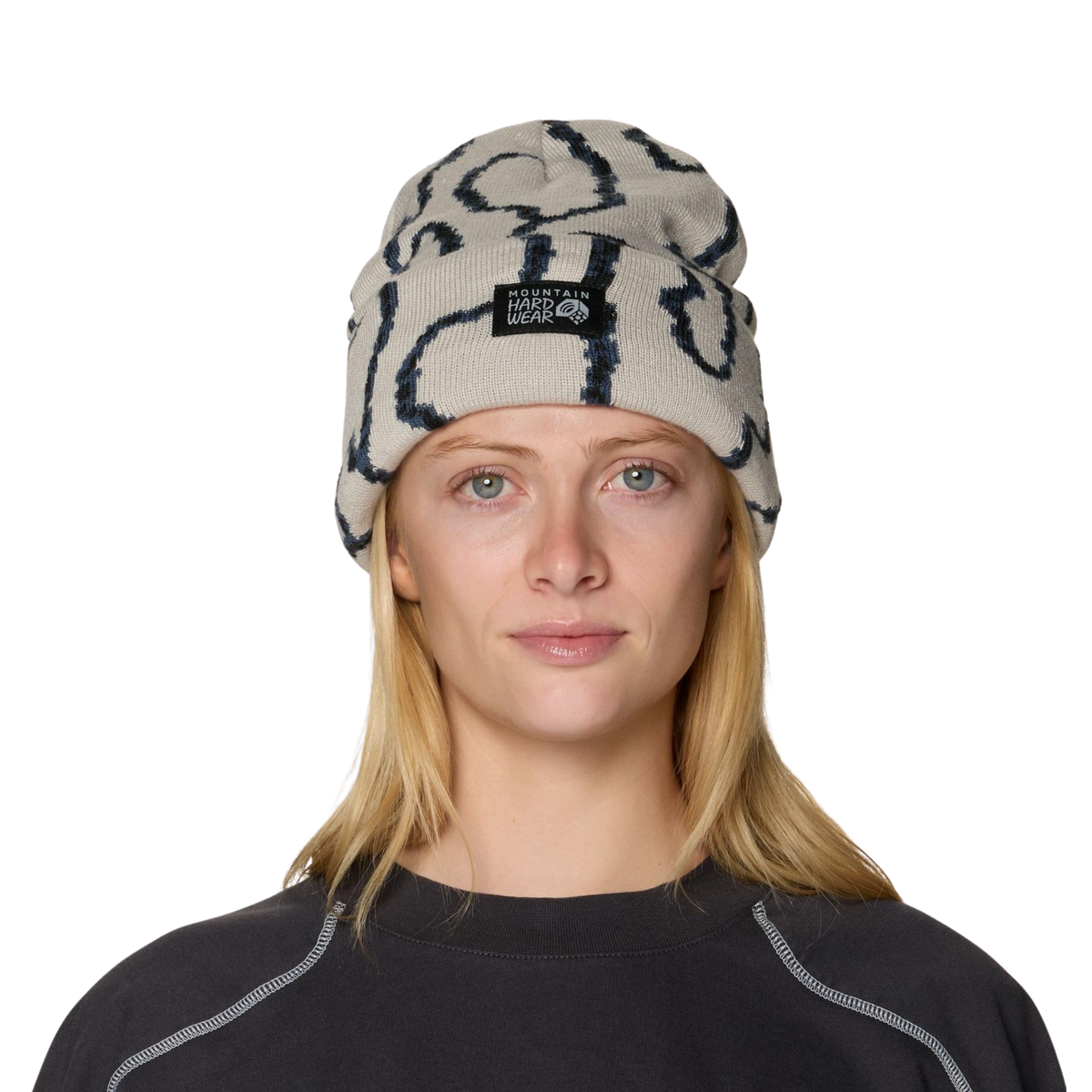 Mountain Hardwear Unisex Town Square Jacquard Beanie-Oyster Shell 