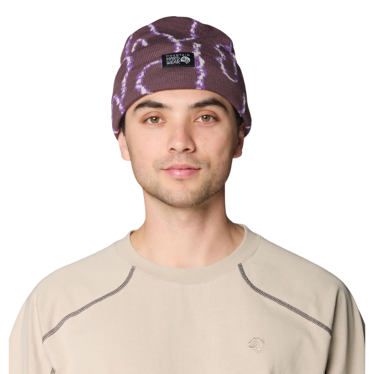 Mountain Hardwear Unisex Town Square Jacquard Beanie-Purple Sage