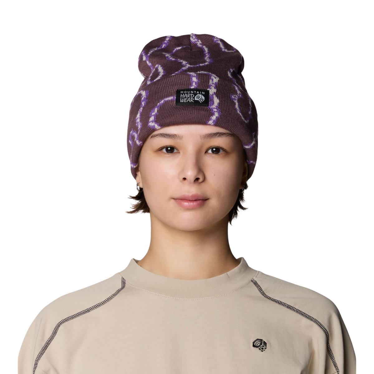 Mountain Hardwear Unisex Town Square Jacquard Beanie-Purple Sage