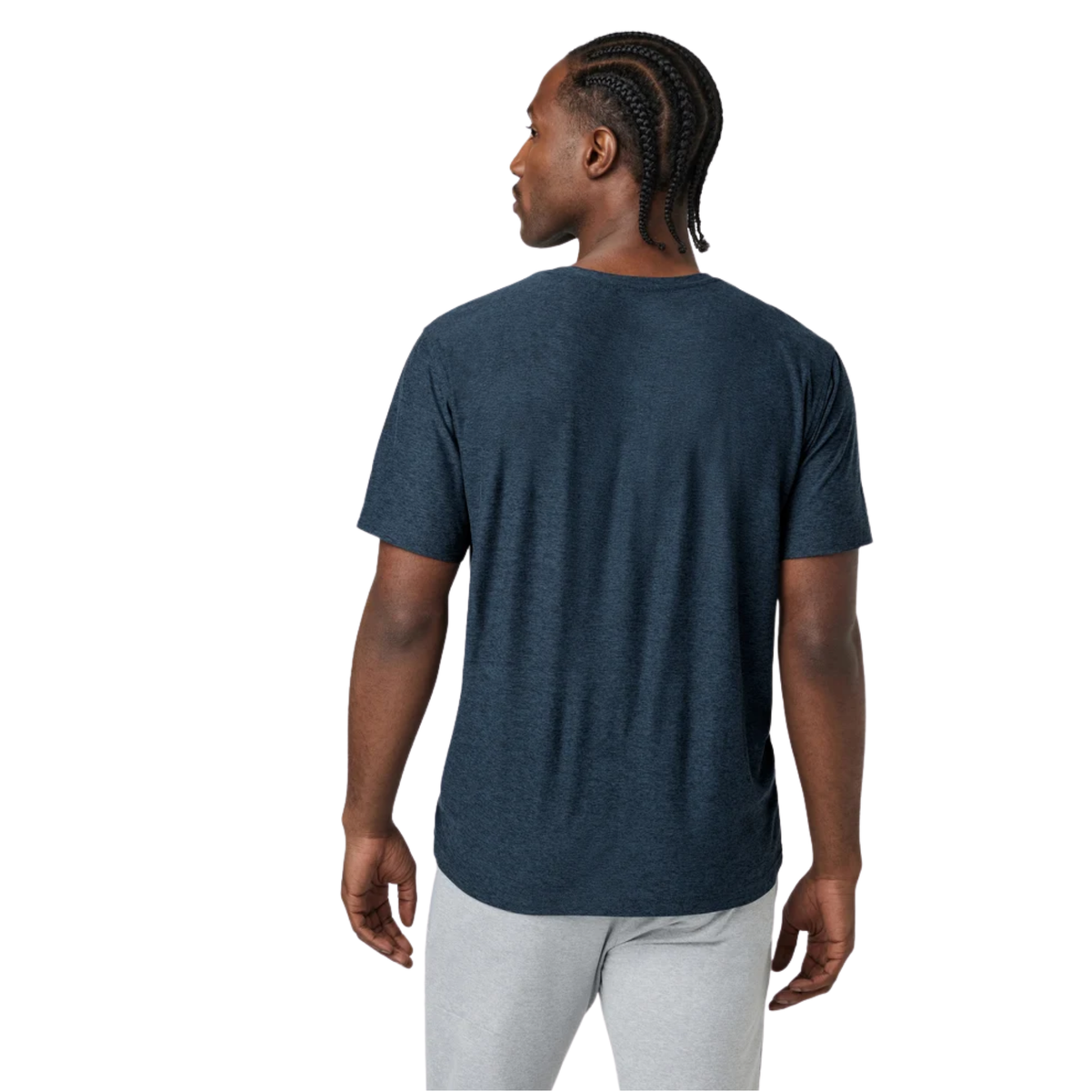 VUORI Mens Strato Tech Tee-Navy Heather
