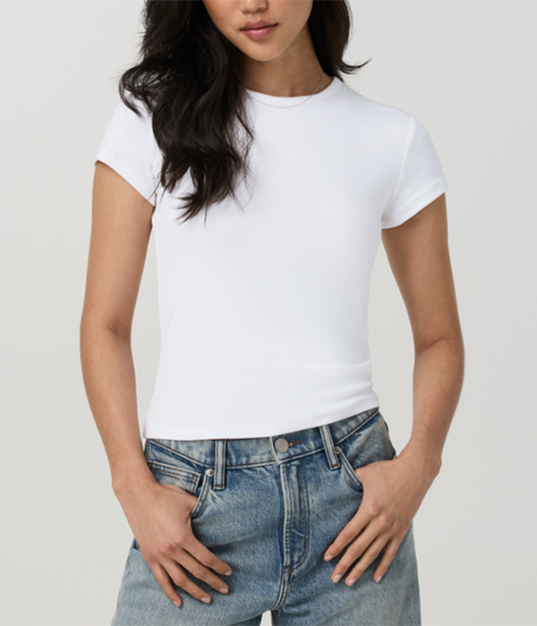 Womens Everyday Cotton Fitted Tee