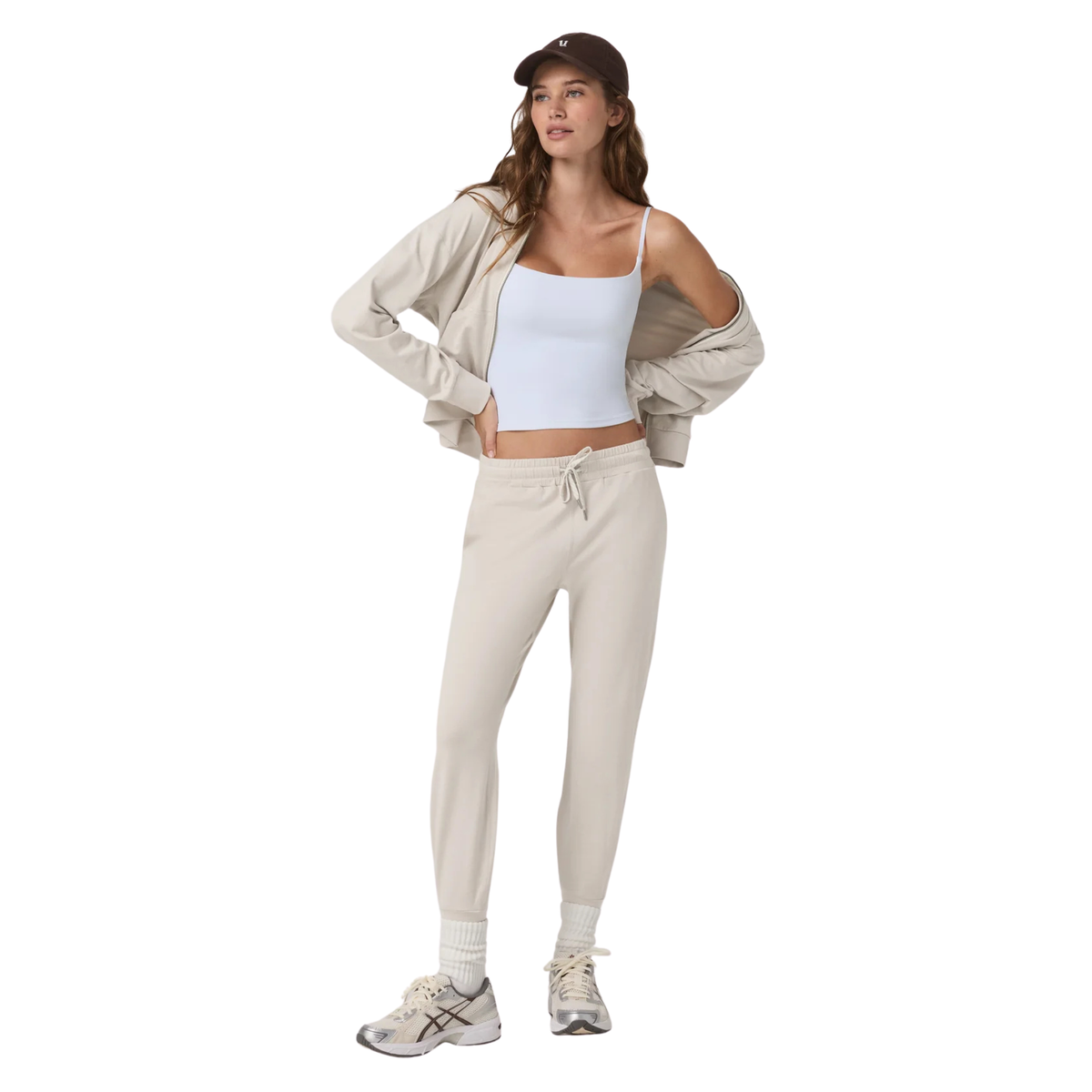 Vuori Vuori Womens Performance Jogger-Ecru Heather