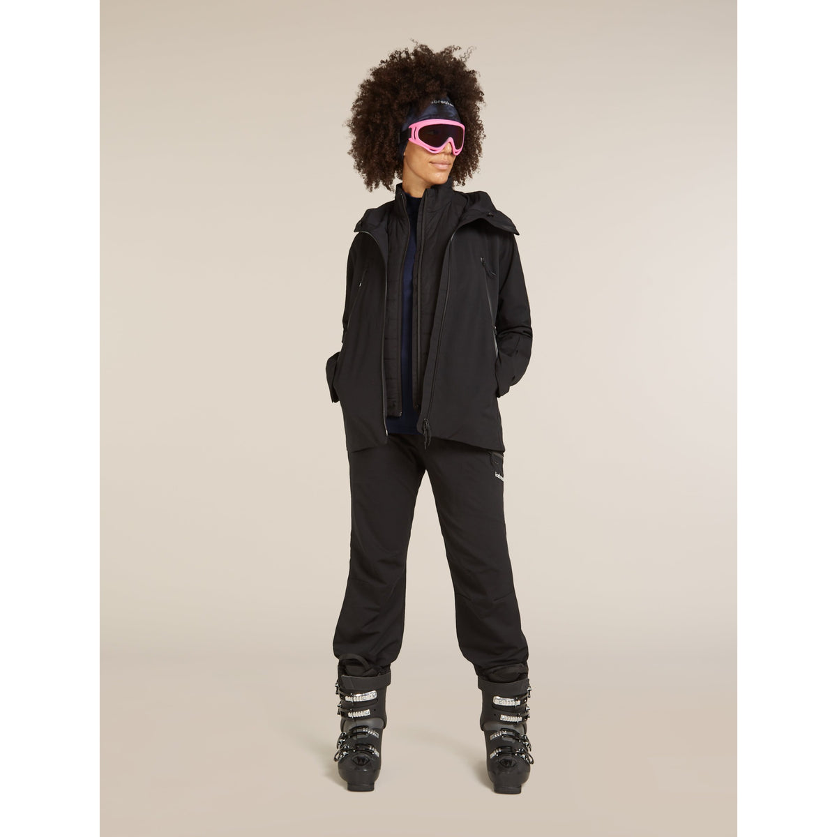 Icebreaker Women 260 Tech LS Turtleneck - Midnight Navy