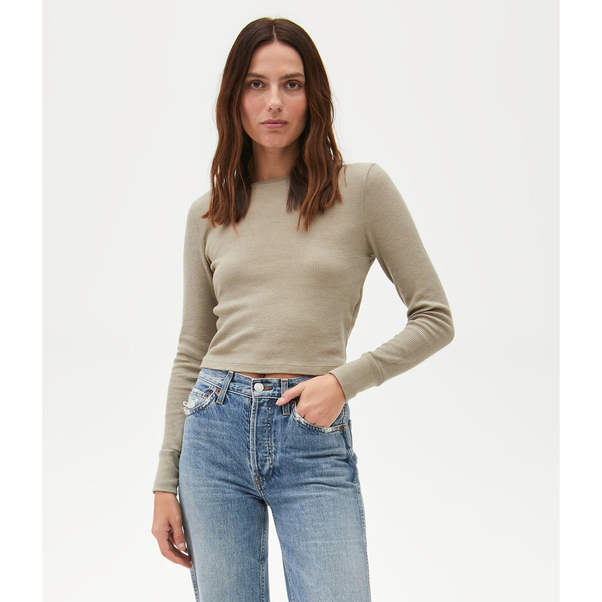 Michael Stars Women's Palmer Cropped Tee
