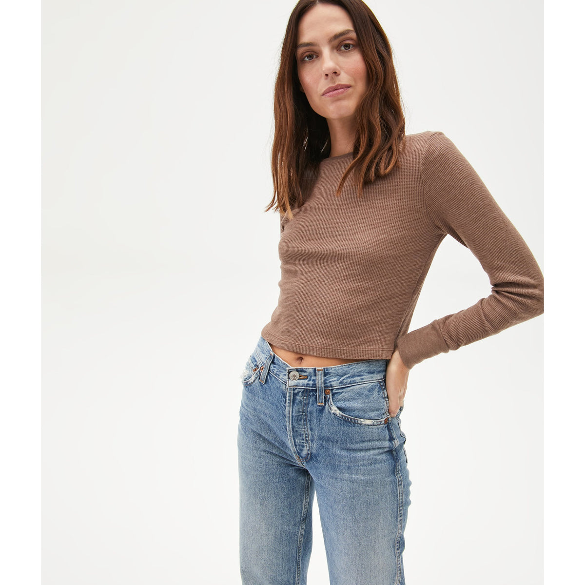 Michael Stars Women's Palmer Cropped Tee