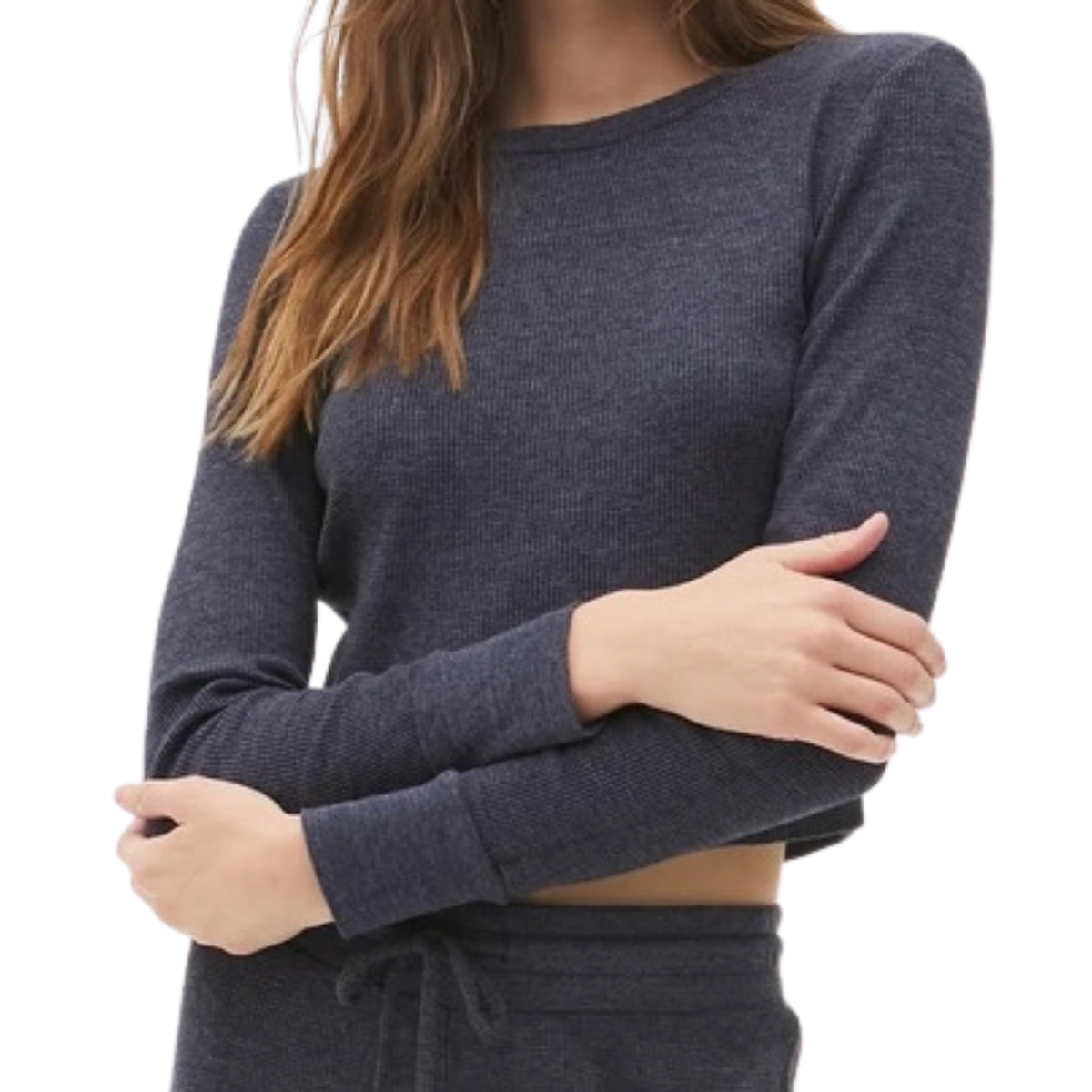 Michael Stars Women's Palmer Cropped Tee-Admiral