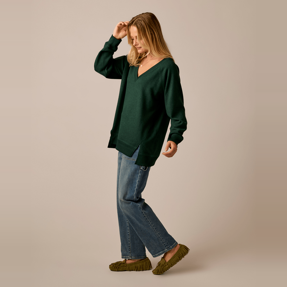 Carve Designs Womens Alena Supersoft Top - 342_Dark Pine Heather