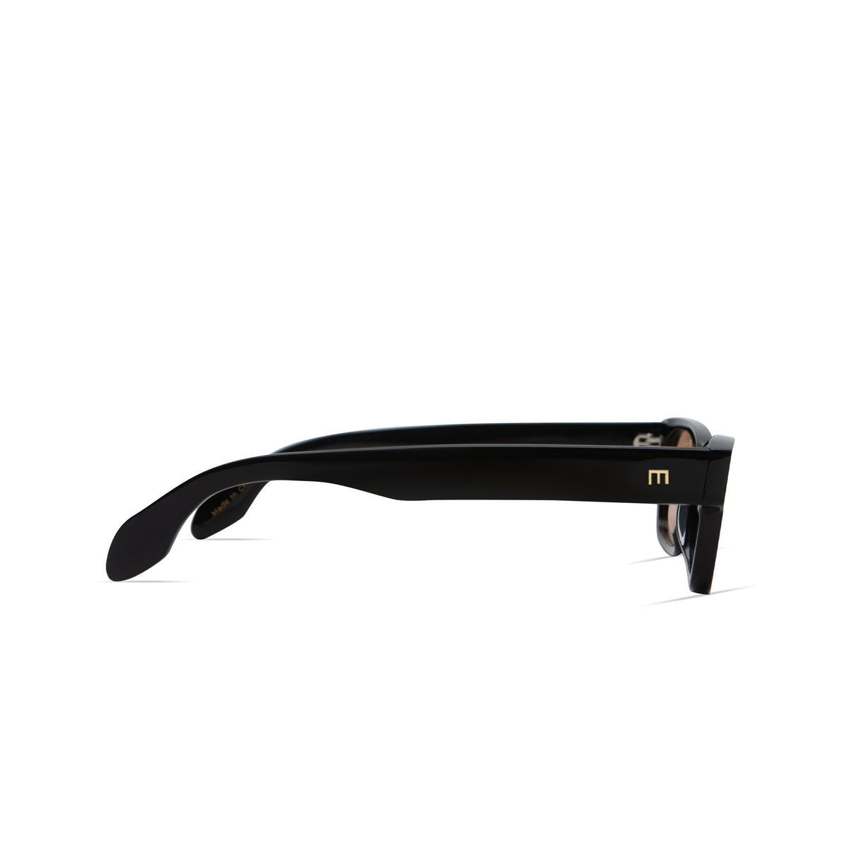Elisa Johnson Womens Alix in Gloss Black Amber Lens