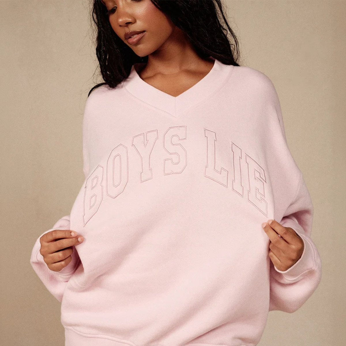 Boys Lie Womens All-Star V3 Hayley V-Neck-Lavender