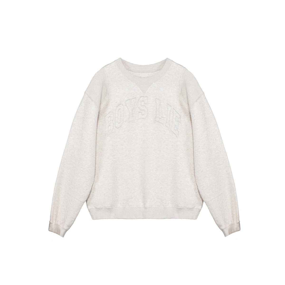 Boys Lie Womens All-Star Distressed Kara Crewneck in Oatmeal Heather - Oatmeal Heather