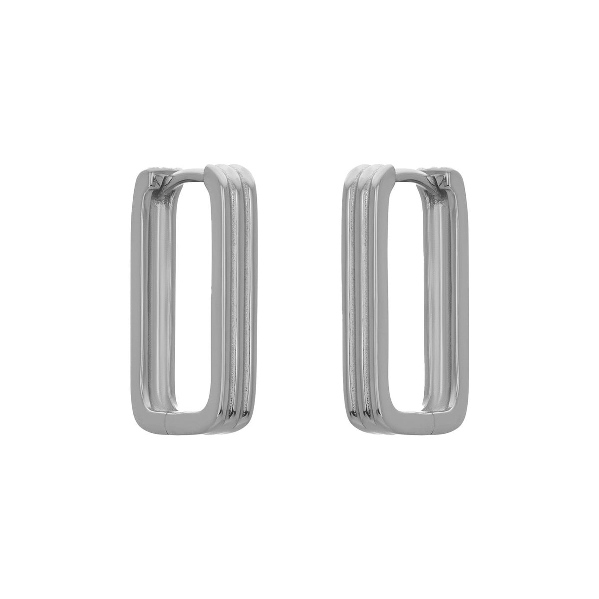 Fyb Jewelry Womens Ani Huggies in Silver