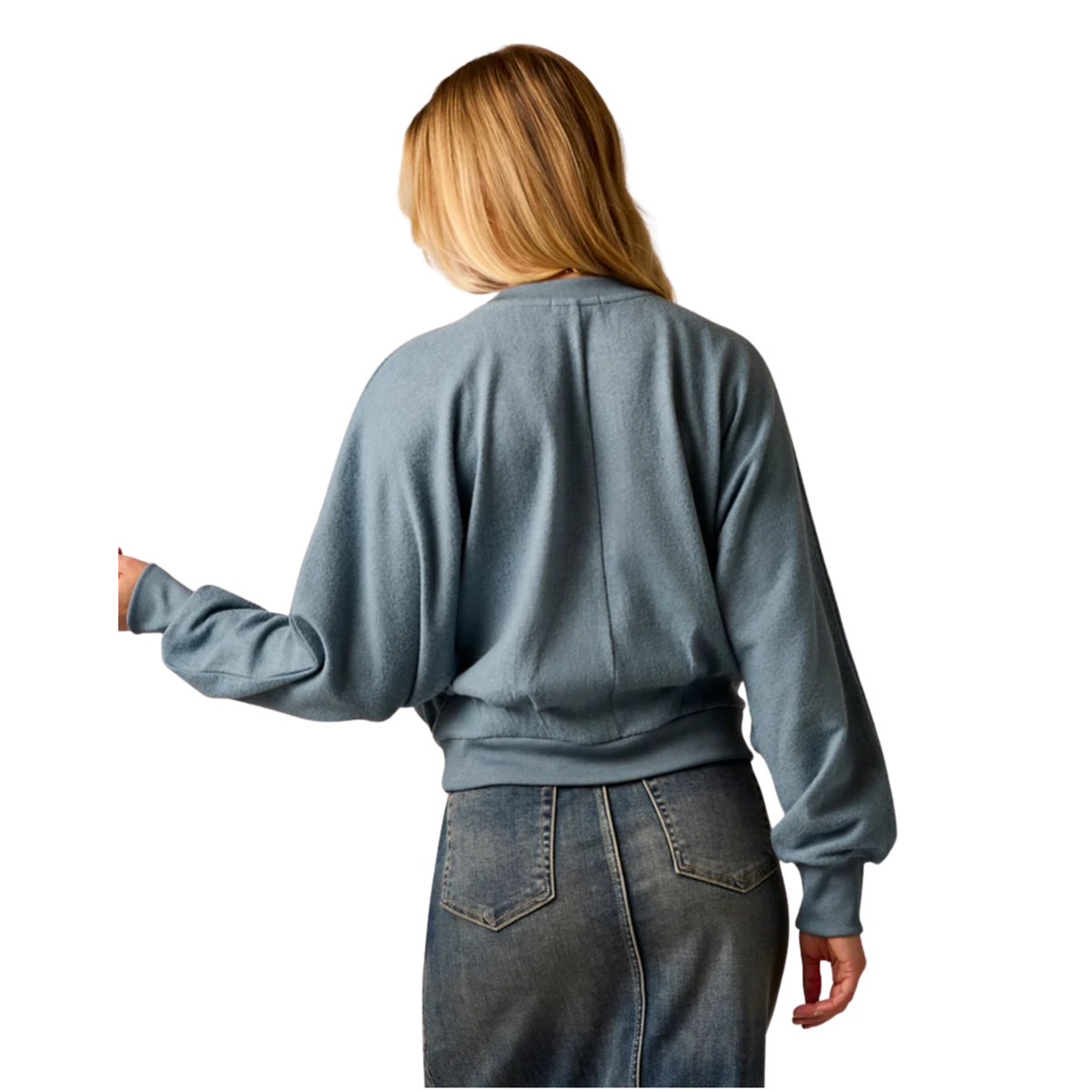 Carve Designs Womens Anneke Supersoft Dolman-Blue Mirage Heather