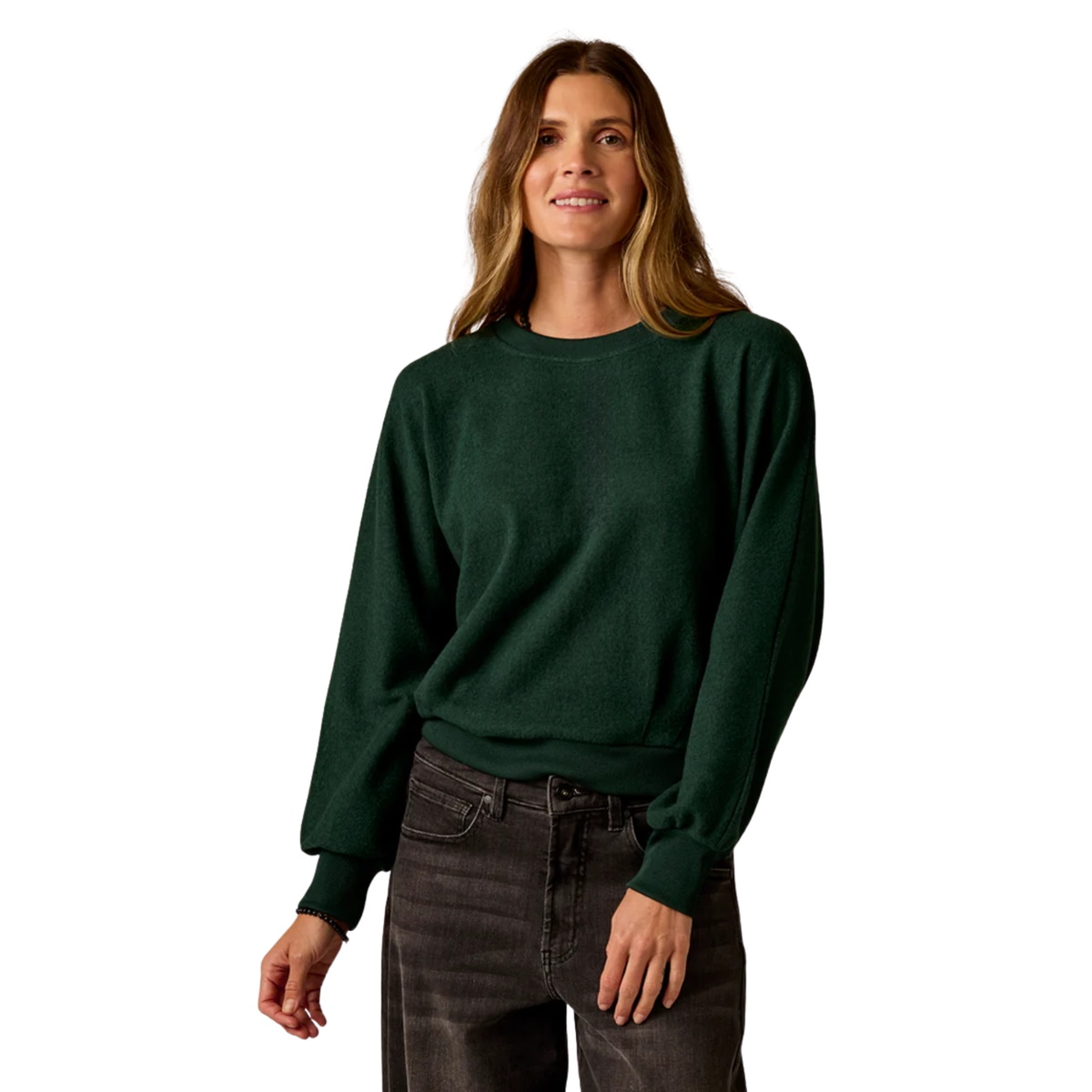 Carve Designs Womens Anneke Supersoft Dolman- Dark Pine Heather