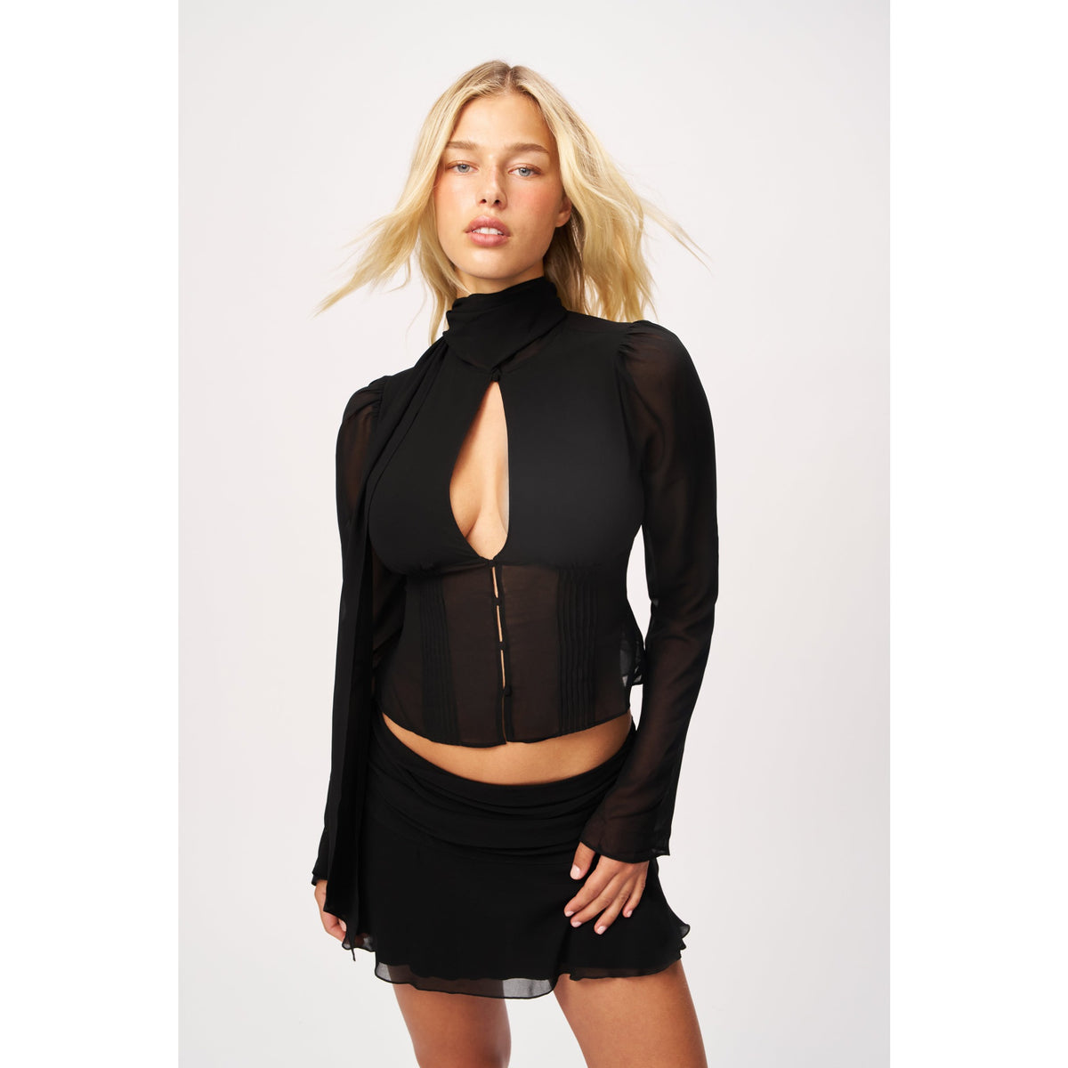 Guizio Womens Ara Longsleeve Top - Black