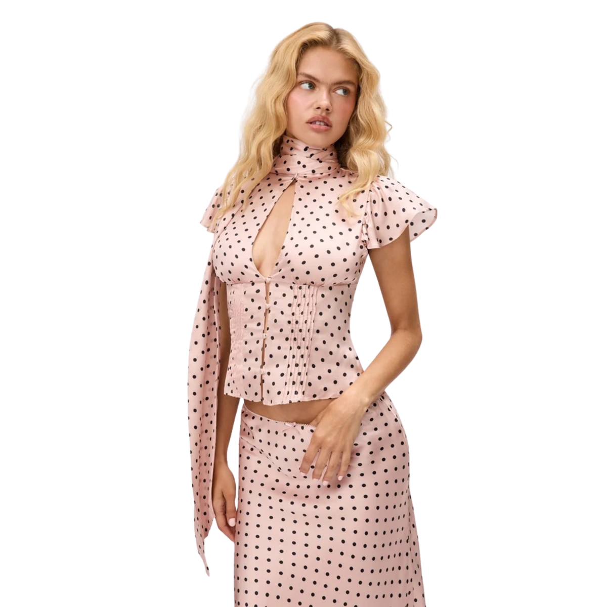 Guizio Womens Ara Top-Pink Micro Dot