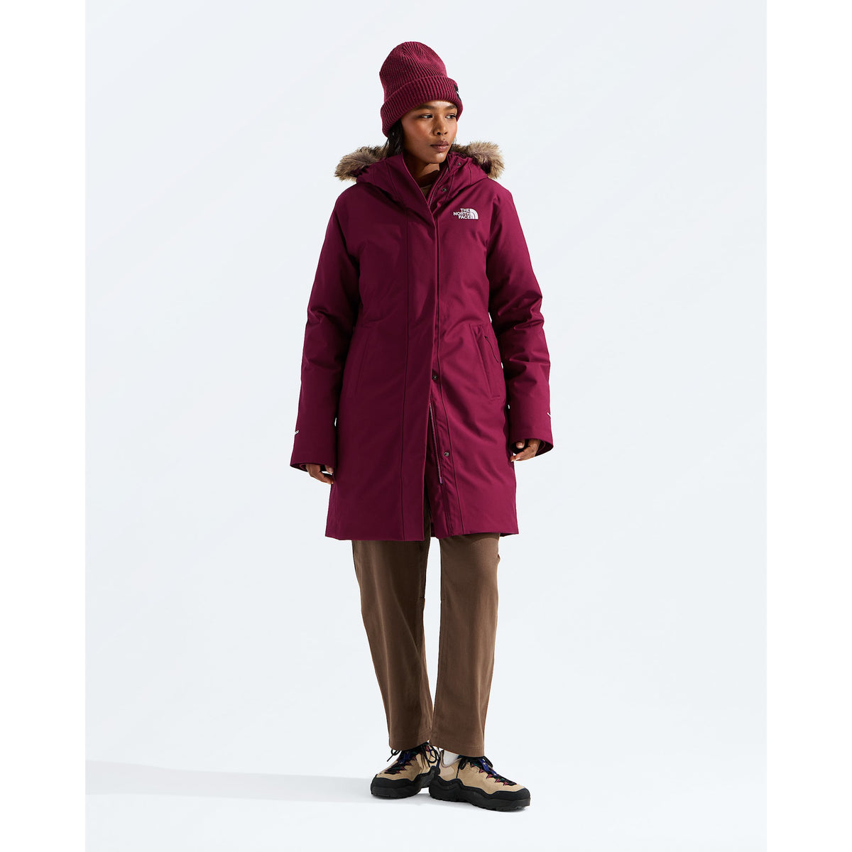The North Face Womens Arctic Parka F25 - MVO_Burgundy Crush