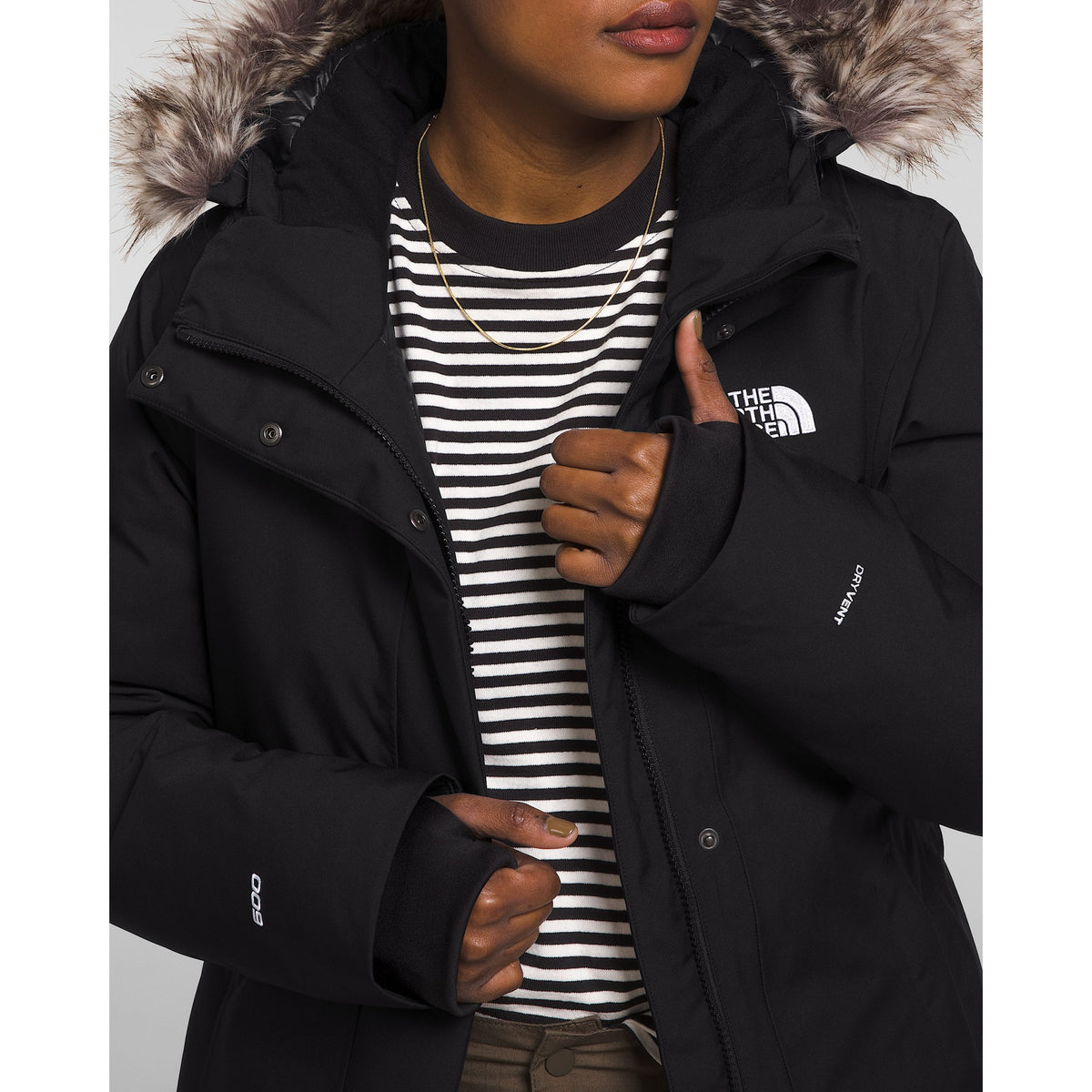 The North Face Womens Arctic Parka F25 - TNF Black-NPF