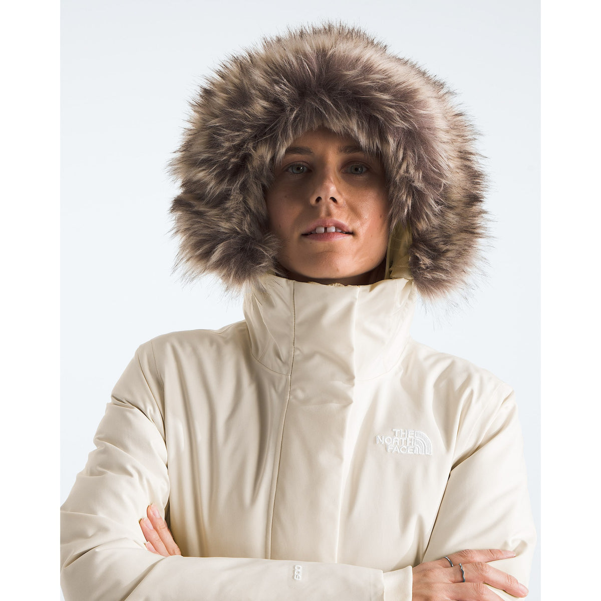 The North Face Womens Arctic Parka F25 - White Dune