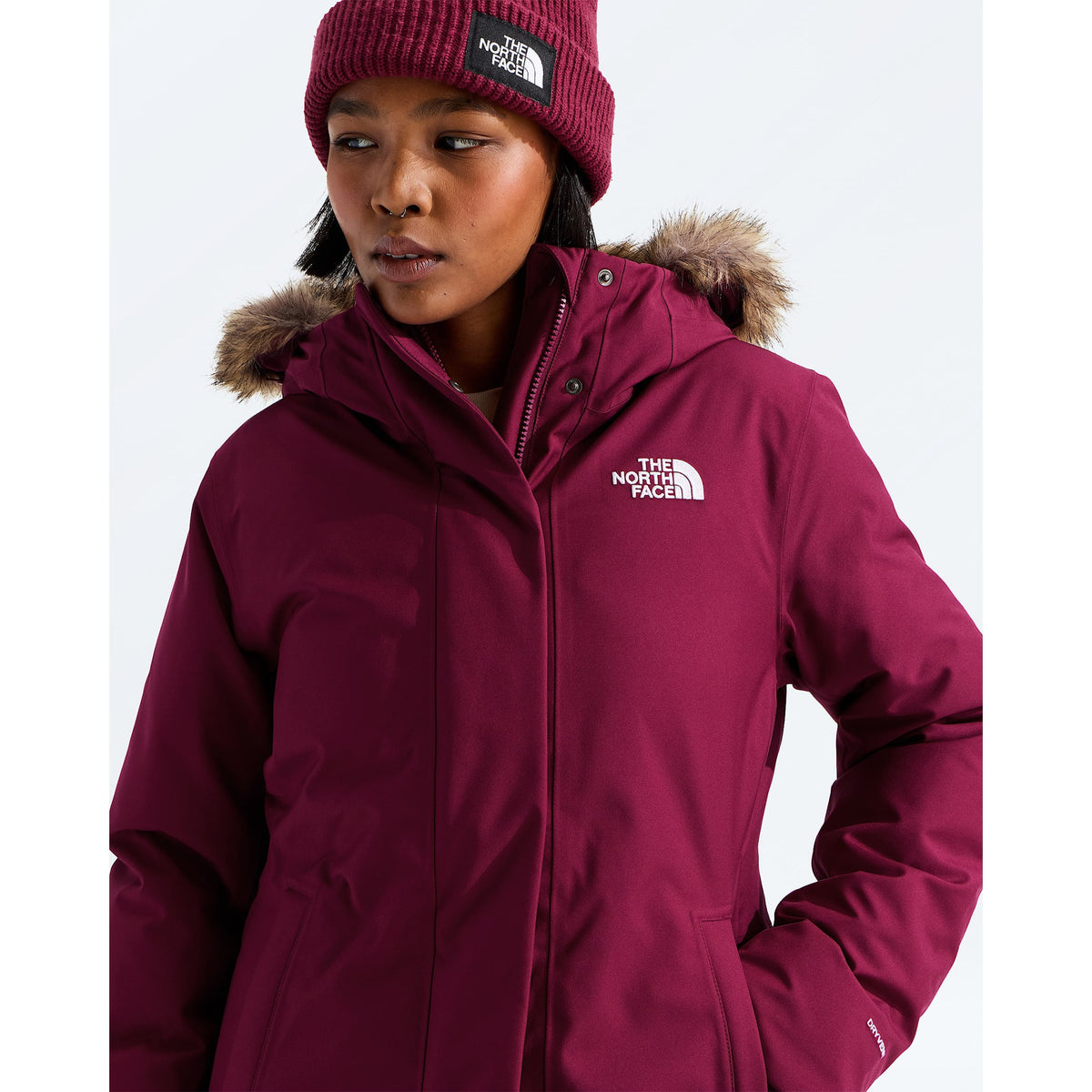 The North Face Womens Arctic Parka F25 - Burgundy Crush