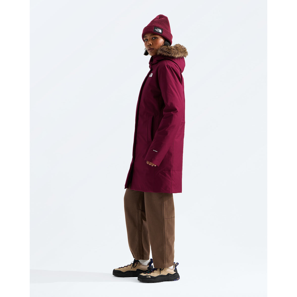 The North Face Womens Arctic Parka F25 - Burgundy Crush