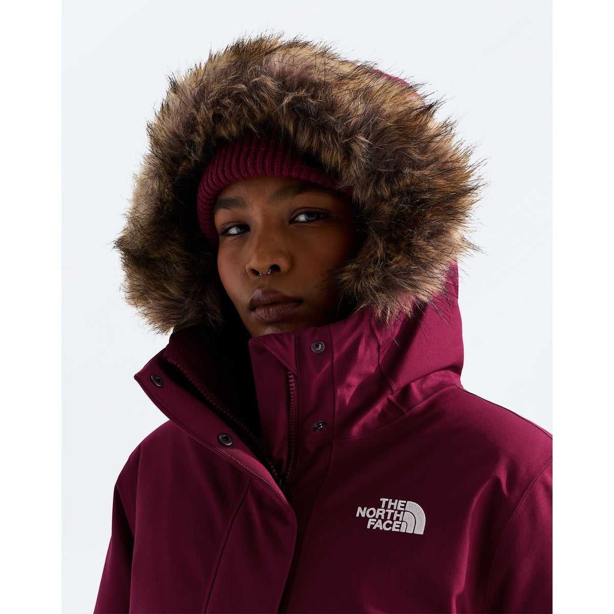 The North Face Womens Arctic Parka F25 - Burgundy Crush
