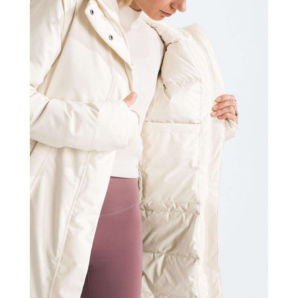 The North Face Womens Arctic Parka F25 - QLI_White Dune