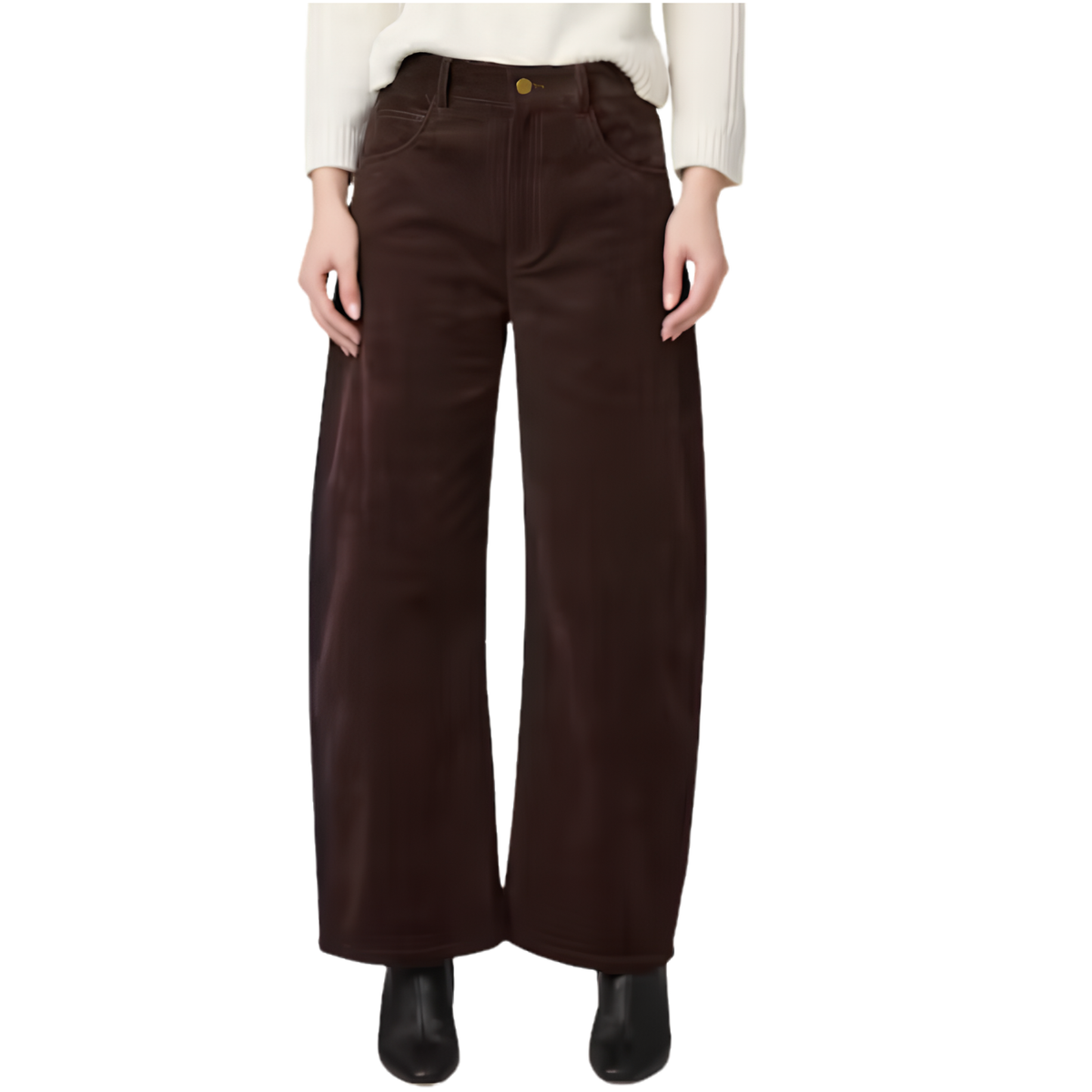 Paige Premium Denim Womens Arellia Ankle Jeans-Marula Brown