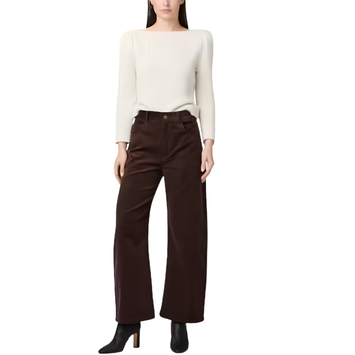 Paige Premium Denim Womens Arellia Ankle Jeans-Marula Brown