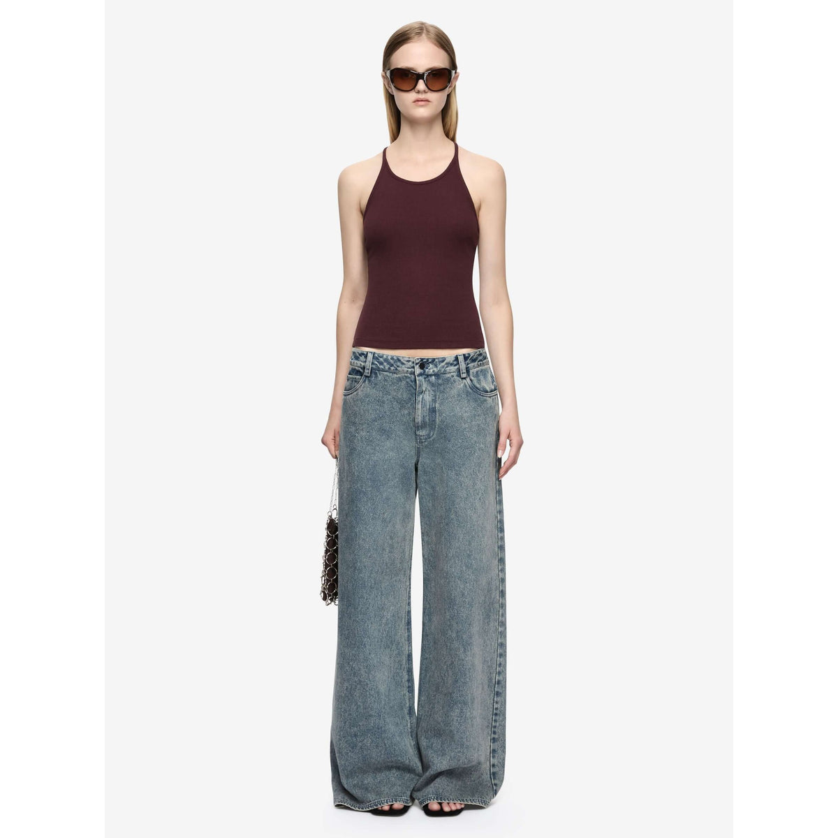 Bec And Bridge Womens Azuri Racer Back Top - Aubergine