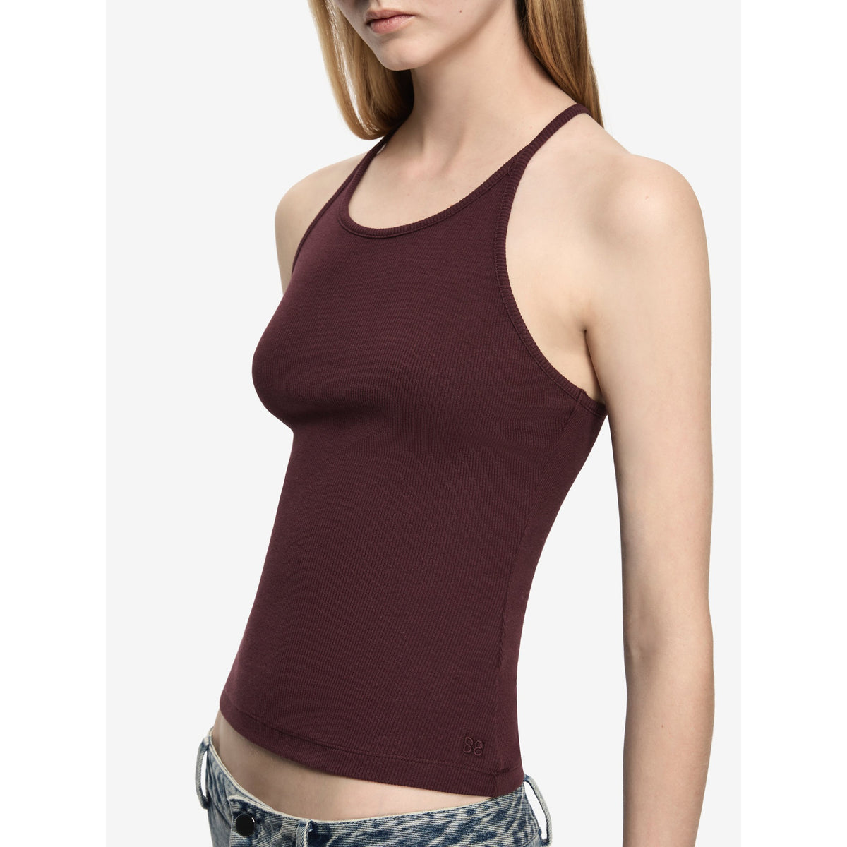 Bec And Bridge Womens Azuri Racer Back Top - Aubergine