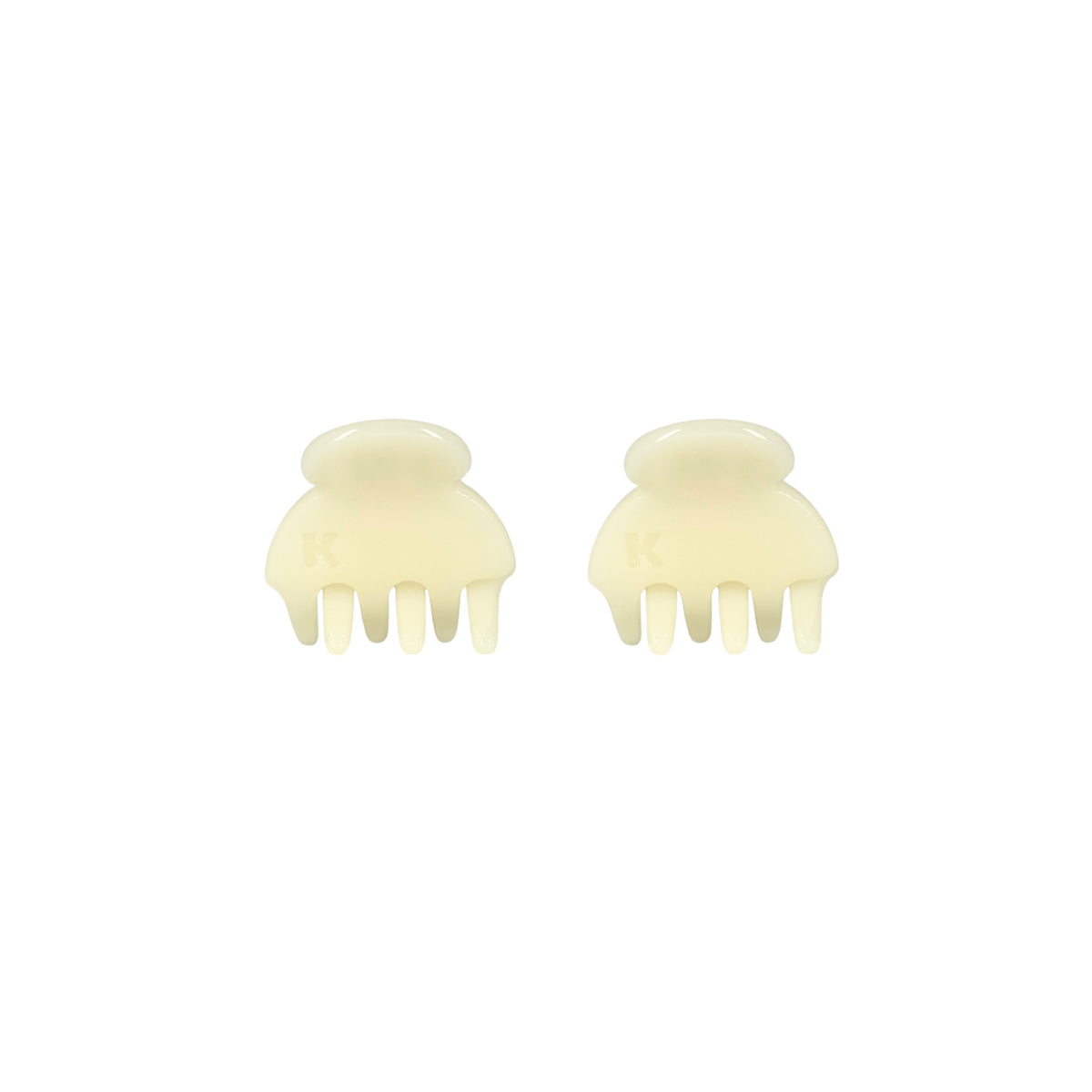 Karst Womens Baby Hair Claw Clip (Set of 2) — Buttermilk - Buttermilk