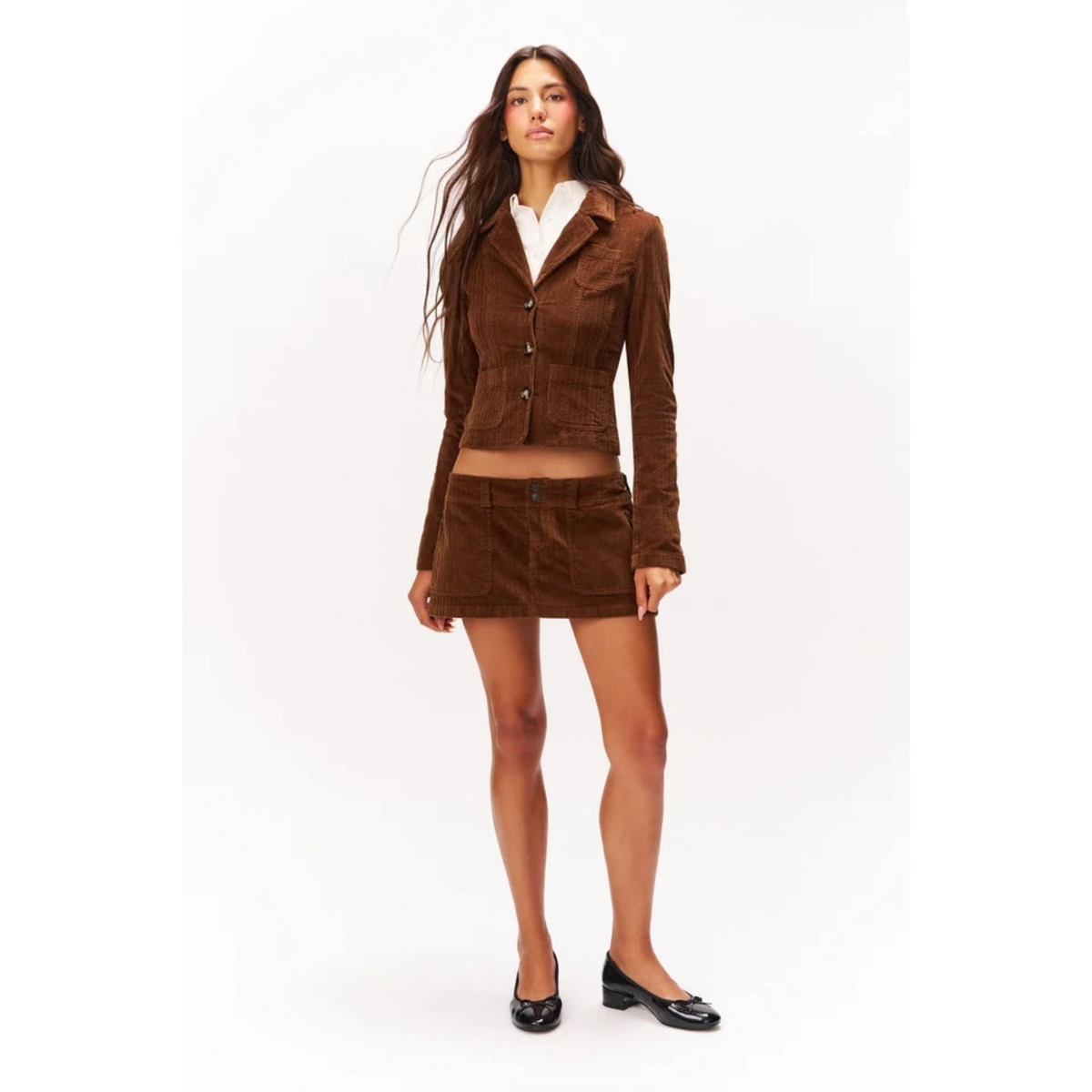 Guizio Womens Benny Skirt-Espresso