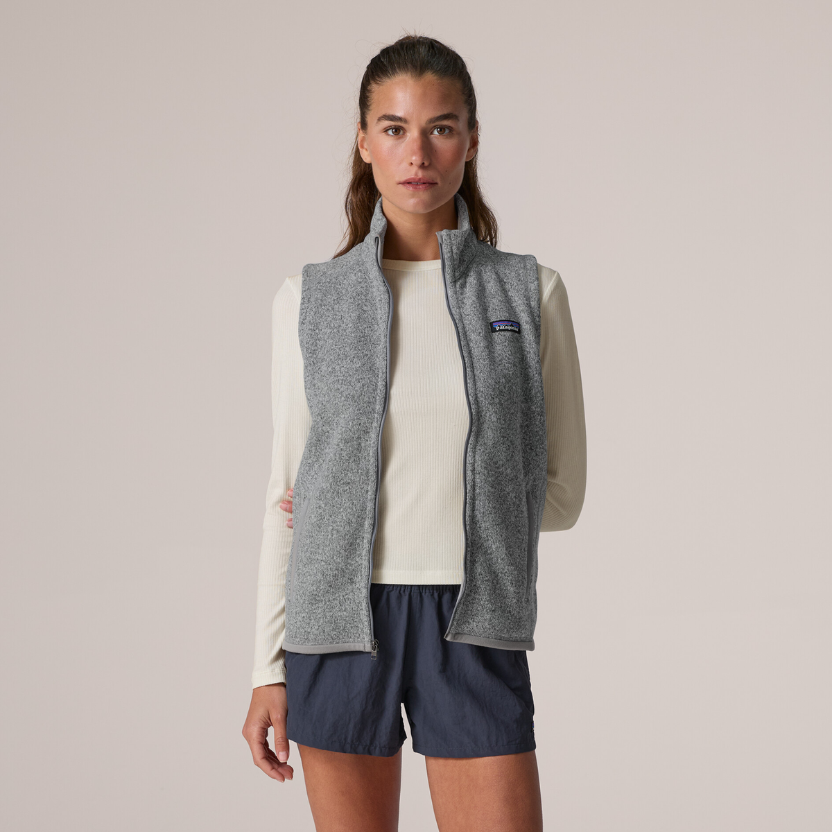 Patagonia Womens Better Sweater Vest- Birch White