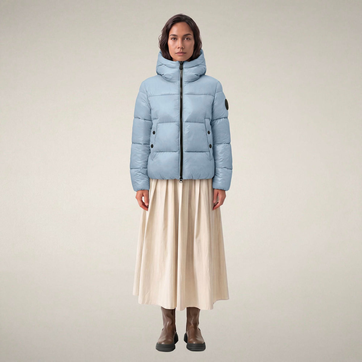 Save The Duck Womens Biddy Jacket LOVE21 - Pale Blue