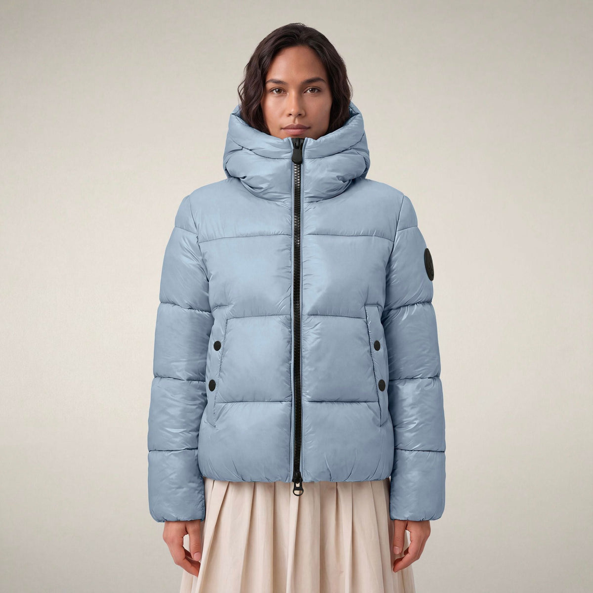 Save The Duck Womens Biddy Jacket LOVE21 - Pale Blue