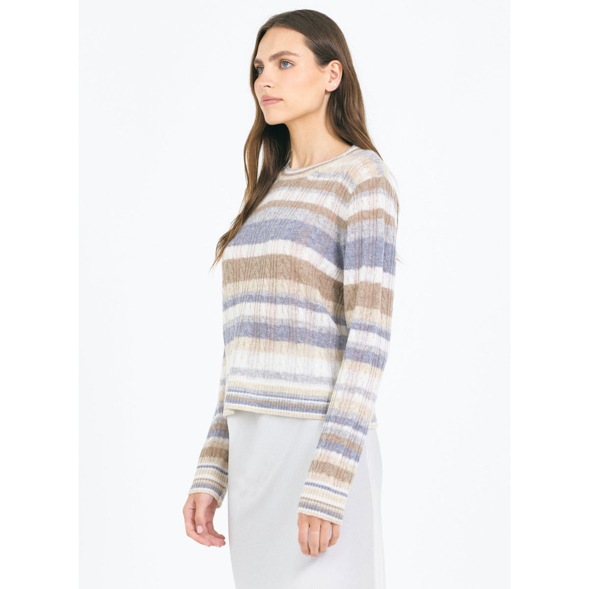 One Grey Day Womens Blakely Tissue Cashmere Pullover