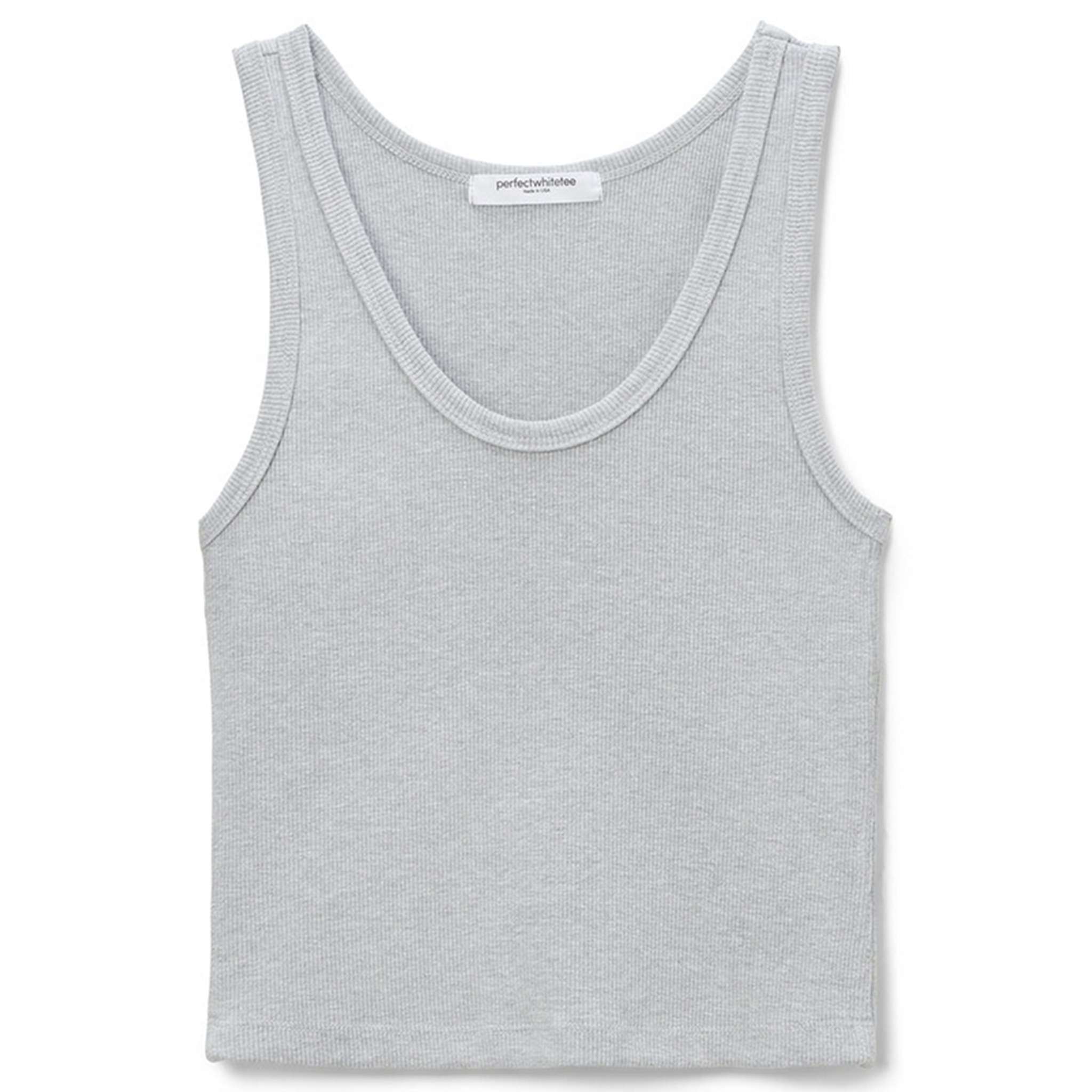 Perfect White Tee Womens Blondie Tank-Heather Grey