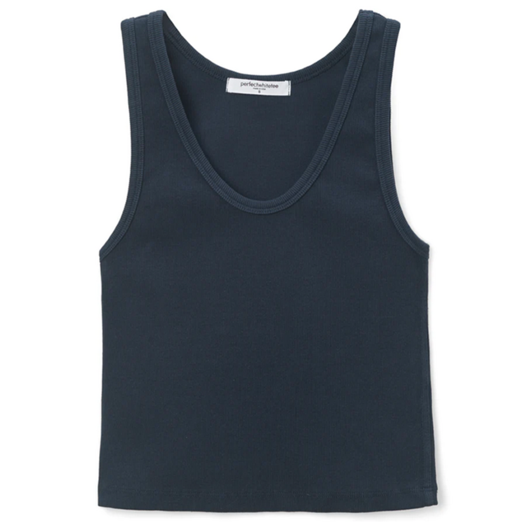 Perfect White Tee Womens Blondie Tank-Navy