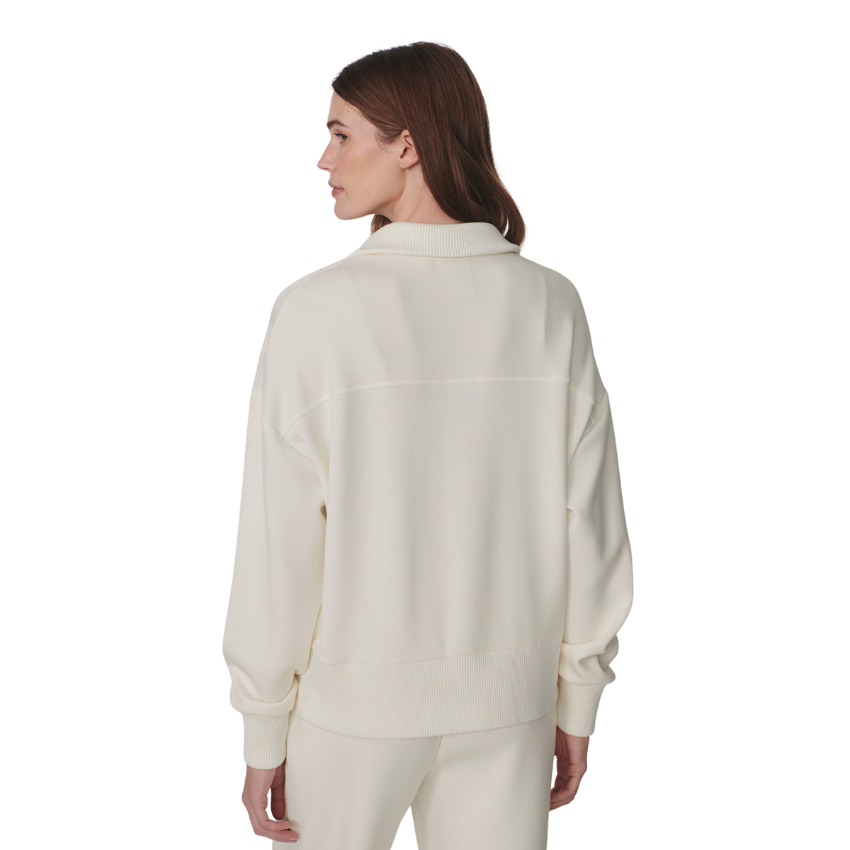 Varley Womens Bronya Button Placket Sweat-Pristine