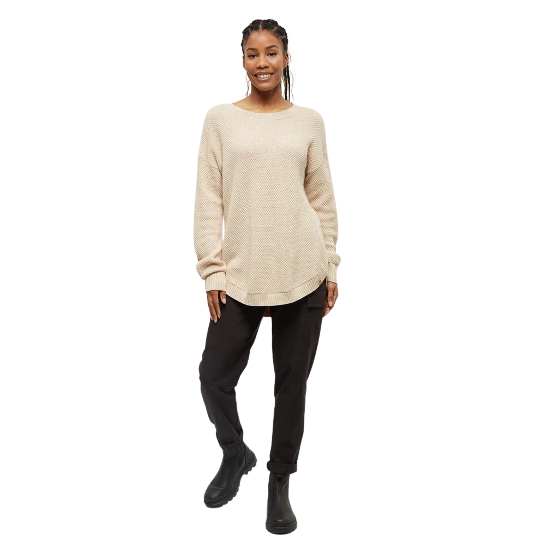 Tentree Womens Broughton Sweater-5581_Warm Oak Heather