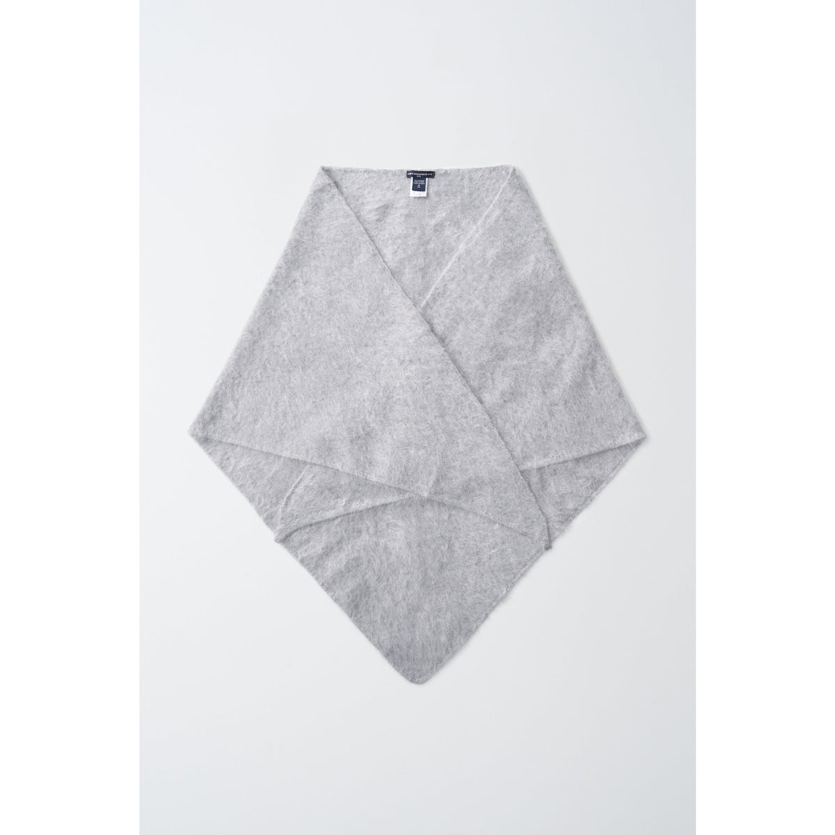 Pure Cashmere Womens Brushed Triangle Scarf M - Grey Pearl