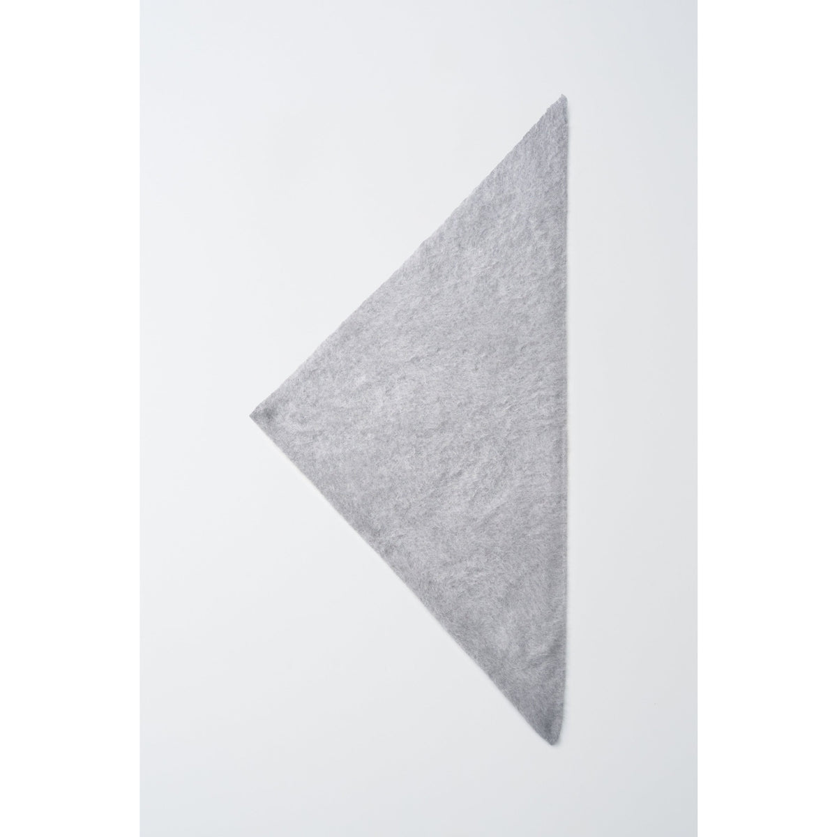 Pure Cashmere Womens Brushed Triangle Scarf M - Grey Pearl