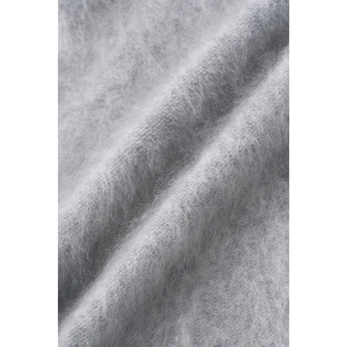 Pure Cashmere Womens Brushed Triangle Scarf M - Grey Pearl